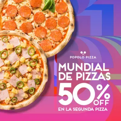 Promo 50% OFF Segunda Pizza